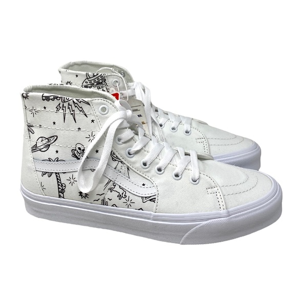 VANS Sk8-Hi Tapered High Top White Men’s Canvas Skate Sneakers Size VN0A5KRUWWW - Picture 2 of 9